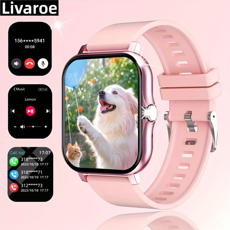 Smartwatch, Men's/Women's Watch, Call & Message Alerts, Large Screen Display, Multi-Sport Modes for Fitness Activities