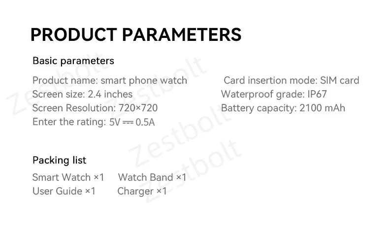 ساعة M99 الذكية الأصلية، شاشة AMOLED مقاس 2.4 بوصة، تدعم شريحة SIM 4G/5G، نظام تحديد المواقع العالمي (GPS)، واي فاي، كاميرا قابلة للدوران 190 درجة، تعمل بنظام أندرويد 10.0 للألعاب.