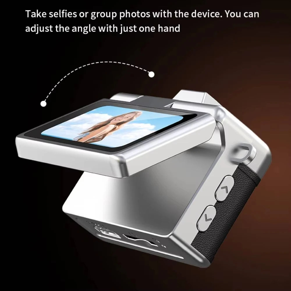 كاميرا ماجيكام الصغيرة بحجم سلسلة المفاتيح، شاشة قابلة للطي 1.47 بوصة، كاميرا رقمية صغيرة الحجم بتقنية CCD، كاميرا فيديو عالية الدقة، مسجل فيديو صغير جدًا