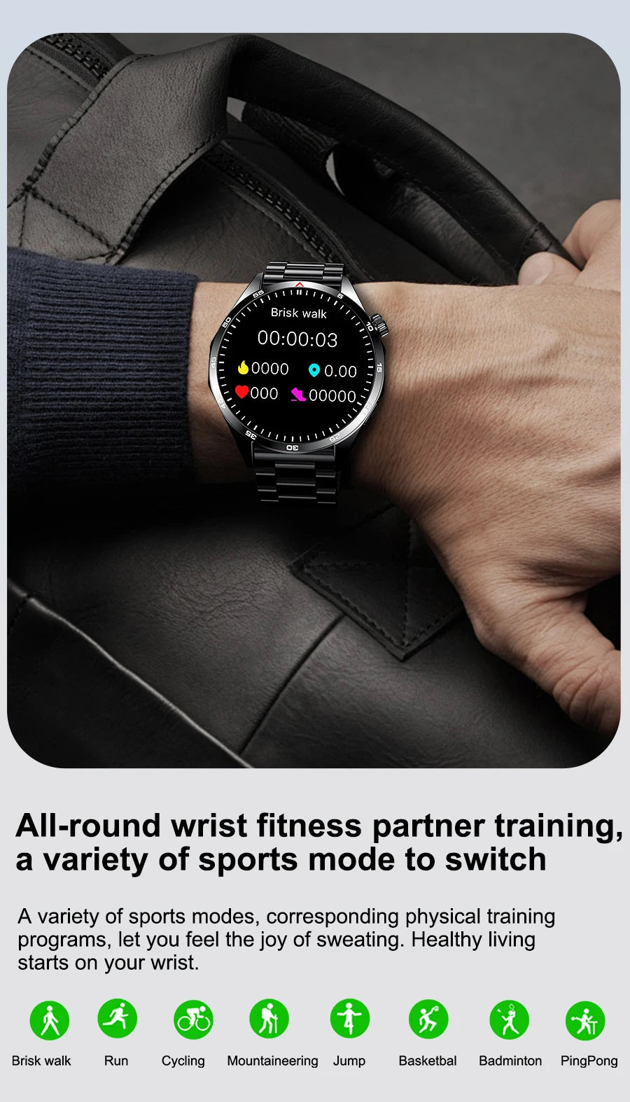 ساعة LEMFO LT10 الذكية 2024، تعمل بنظام أندرويد، هدية مثالية، مزودة بتقنية بلوتوث للمكالمات، شاشة لمس، مشغل موسيقى، متتبع لياقة بدنية، ساعة رياضية