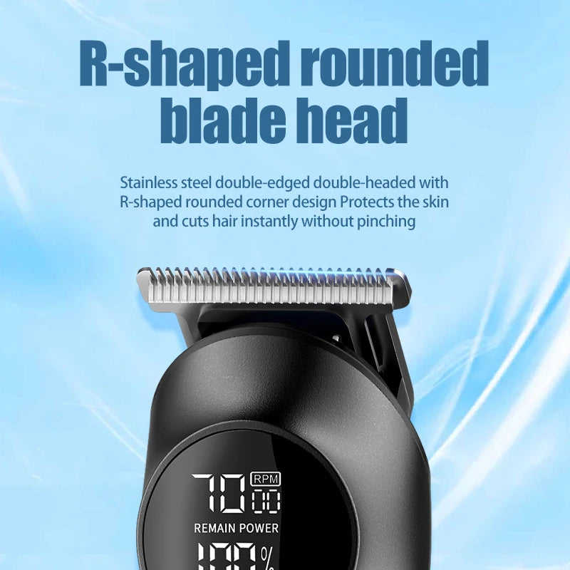 Xiaomi Youpin 6-in-1 Multifunctional Grooming Kit Hair Clipper With Digital Display High Power Electric Shaver Nose Hair Trimmer