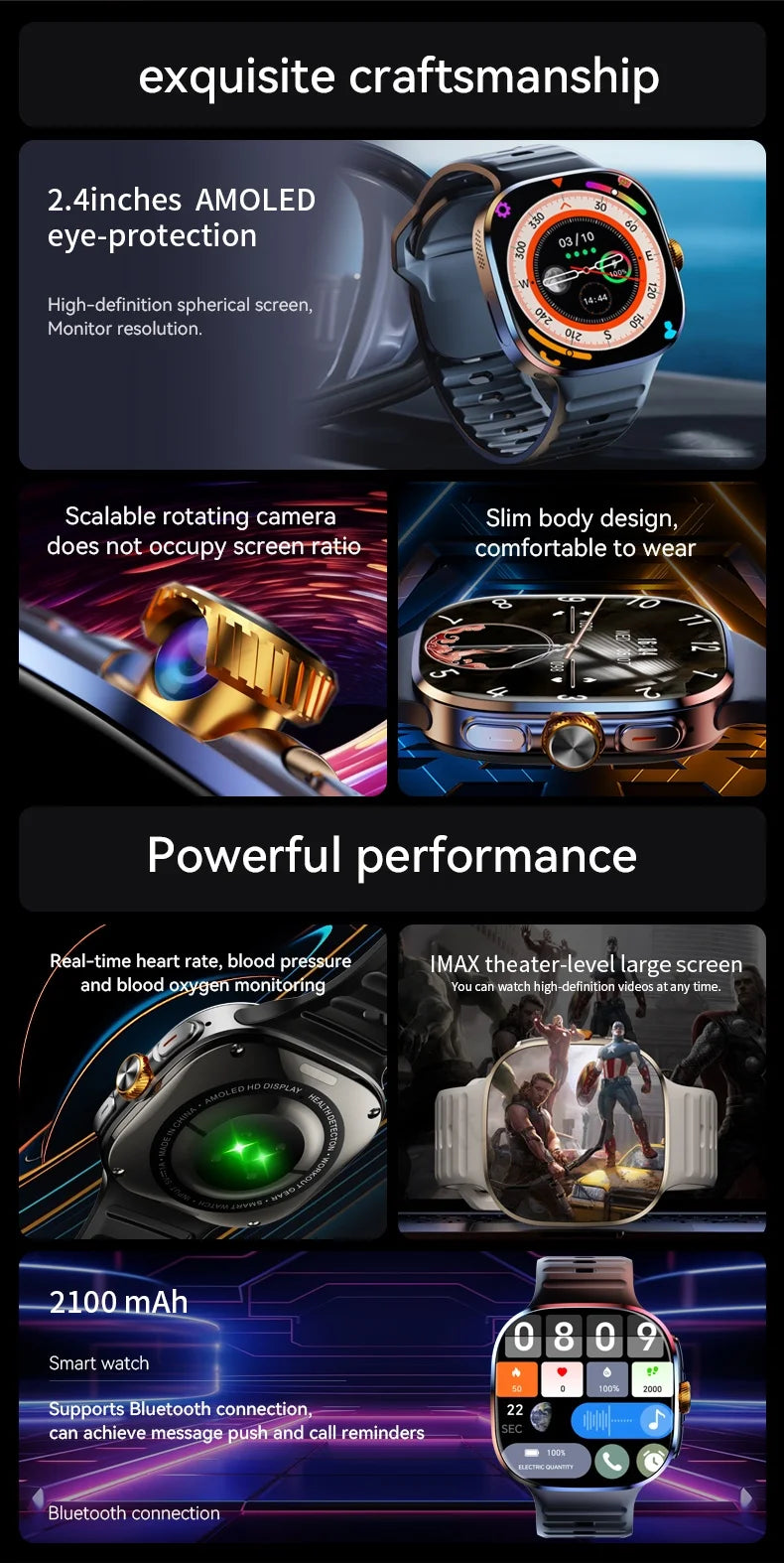 ساعة M99 الذكية الأصلية، شاشة AMOLED مقاس 2.4 بوصة، تدعم شريحة SIM 4G/5G، نظام تحديد المواقع العالمي (GPS)، واي فاي، كاميرا قابلة للدوران 190 درجة، تعمل بنظام أندرويد 10.0 للألعاب.