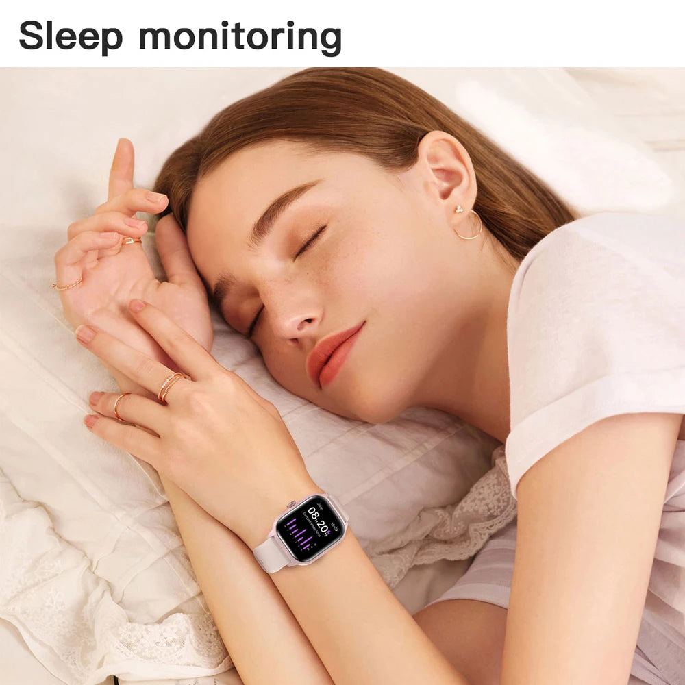 ساعة LEMFO LT10 الذكية 2024، تعمل بنظام أندرويد، هدية مثالية، مزودة بتقنية بلوتوث للمكالمات، شاشة لمس، مشغل موسيقى، متتبع لياقة بدنية، ساعة رياضية