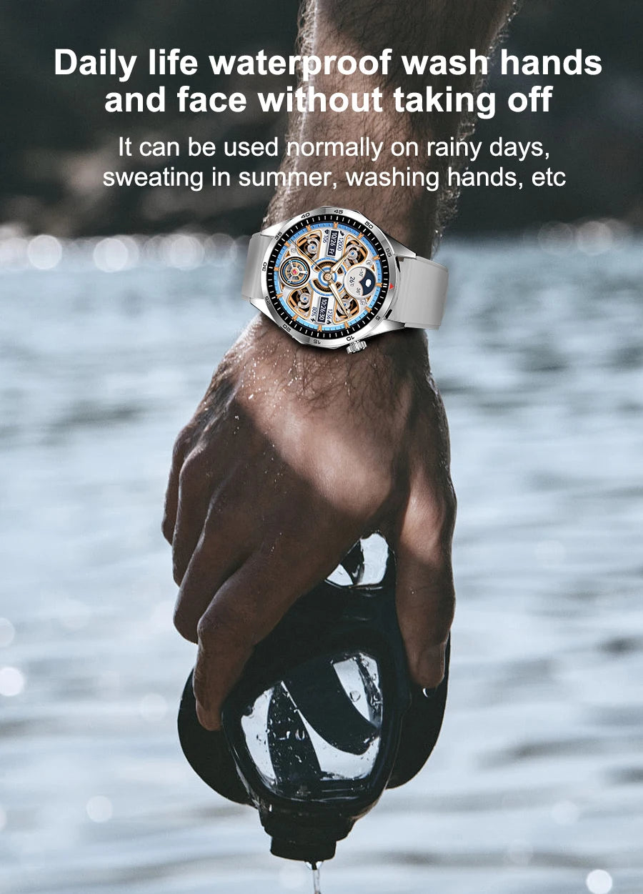 ساعة LEMFO LT10 الذكية 2024، تعمل بنظام أندرويد، هدية مثالية، مزودة بتقنية بلوتوث للمكالمات، شاشة لمس، مشغل موسيقى، متتبع لياقة بدنية، ساعة رياضية